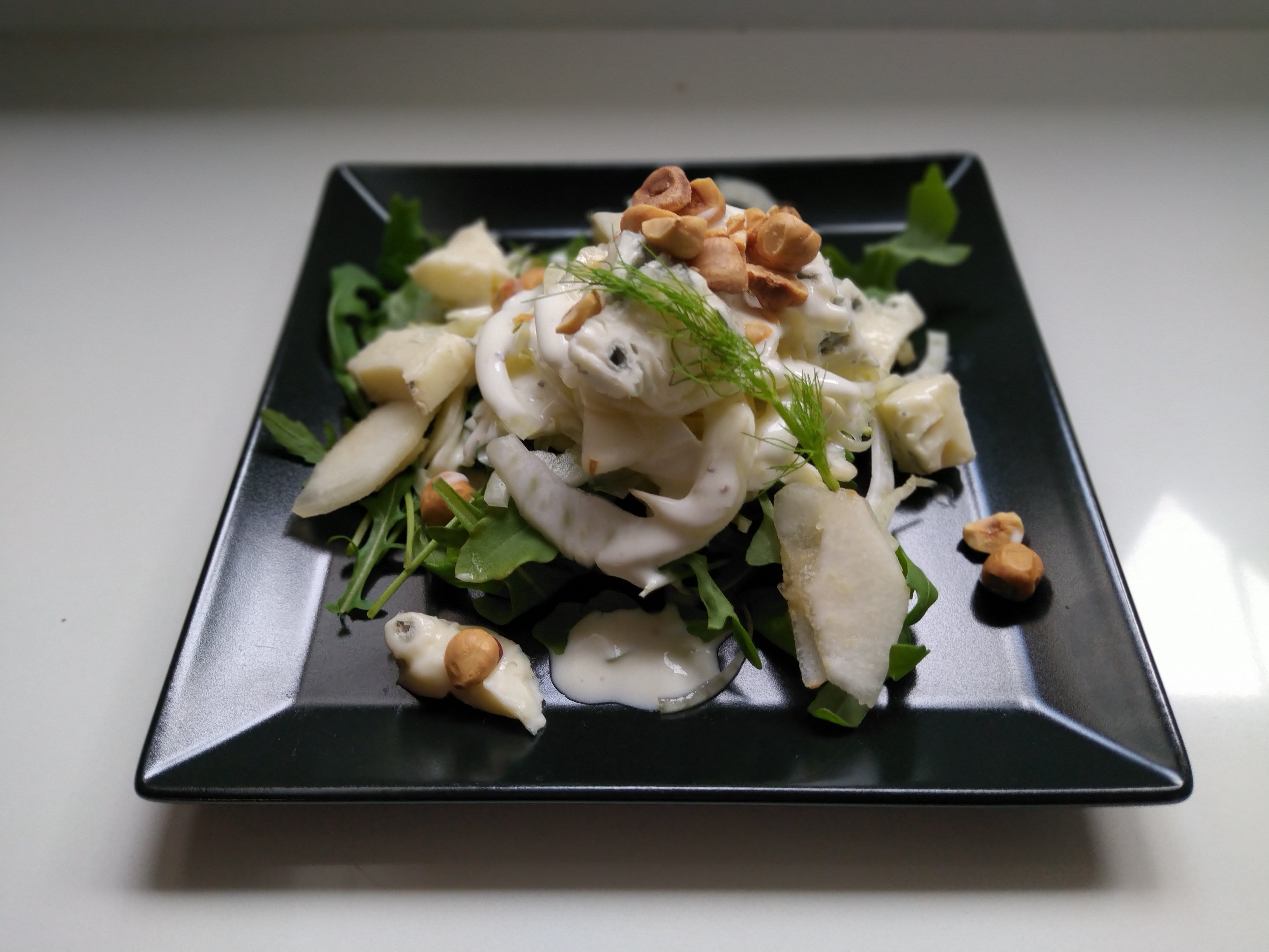 Fenchel-Birnensalat mit  Gorgonzola